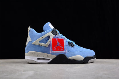 AIR JORDAN 4 RETRO "UNIVERSITY BLUE" BLAU 