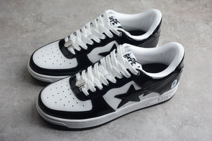 Bape Sta Schwarzes Lackleder 