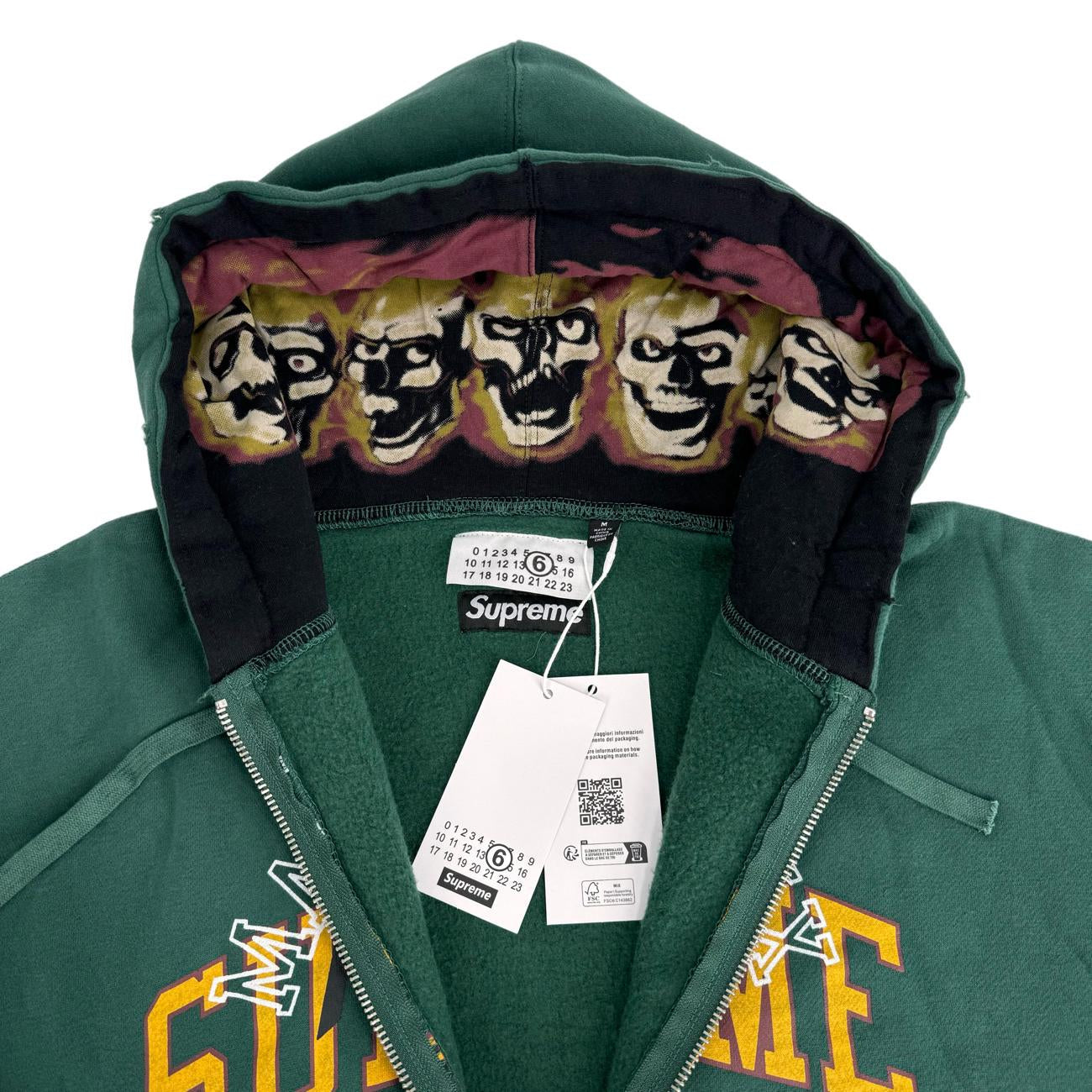 Supreme MM6 Maison Margiela Kapuzenjacke mit Reißverschluss