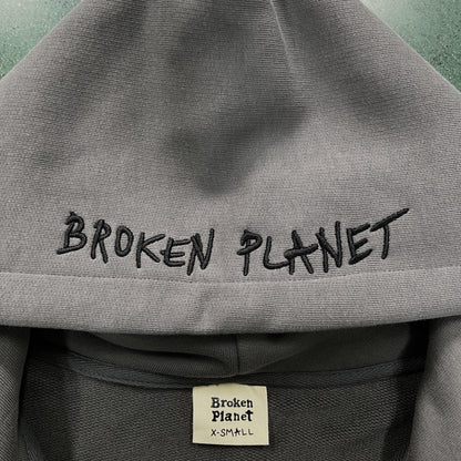 Broken Planet Planet Kapuzenpullover mit Reißverschluss 