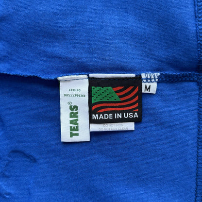 Maglietta con lacrime di denim 