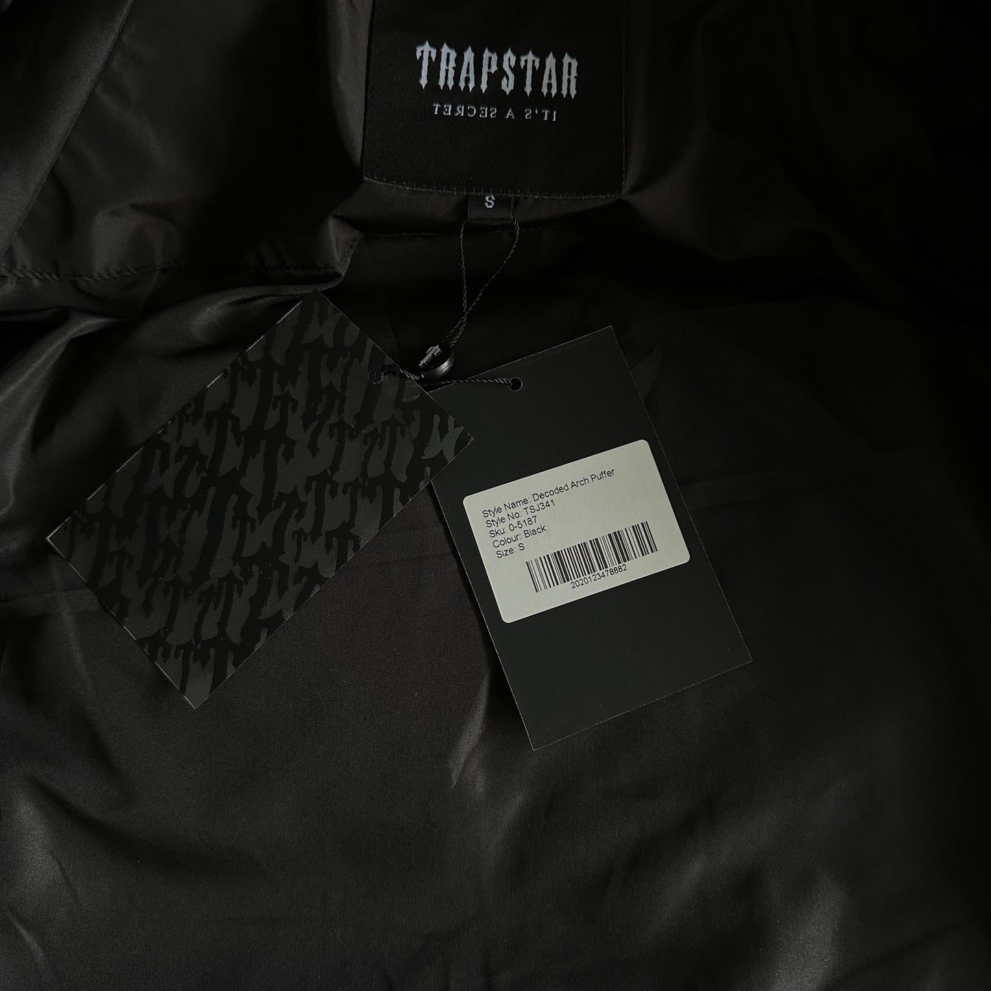 Trapstar Decoded Arch Pufferjacke Schwarz 