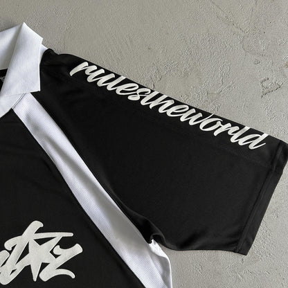 Corteiz Panel Jersey-Schwarz