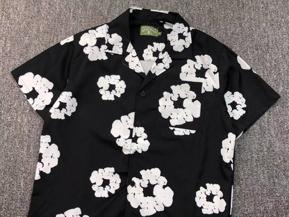 Tuta da bagno con strappi in denim