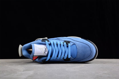 AIR JORDAN 4 RETRO "UNIVERSITY BLUE" BLAU 