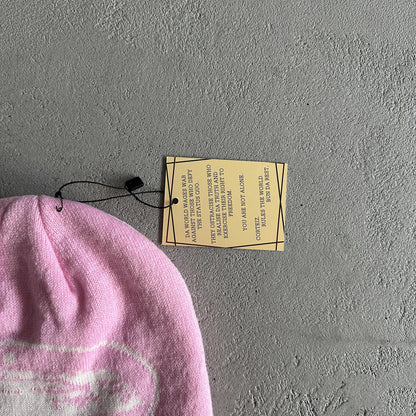 Corteiz Demon Beanie - Beige Mütze