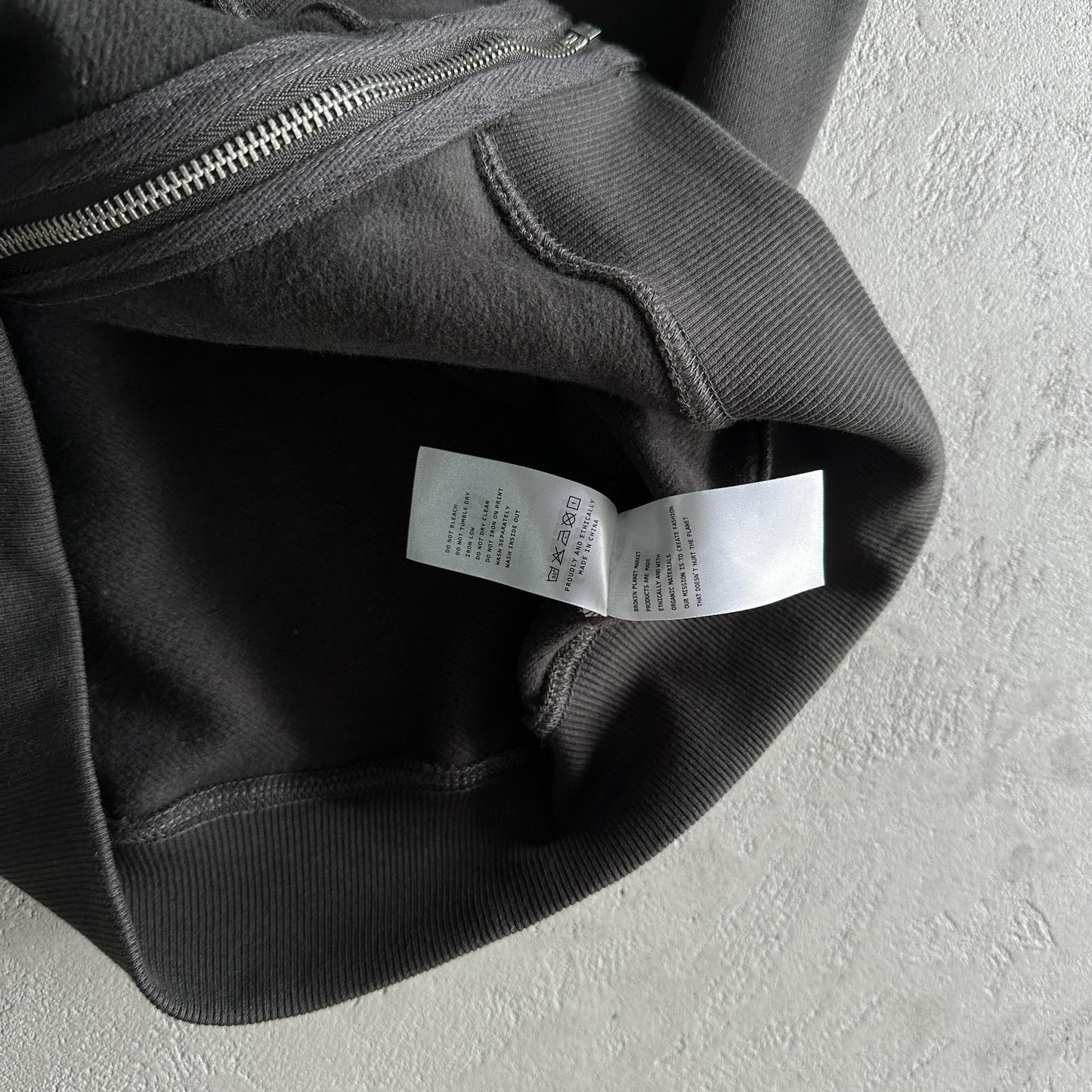 Felpa con cappuccio e zip Broken Planet Outer Space 