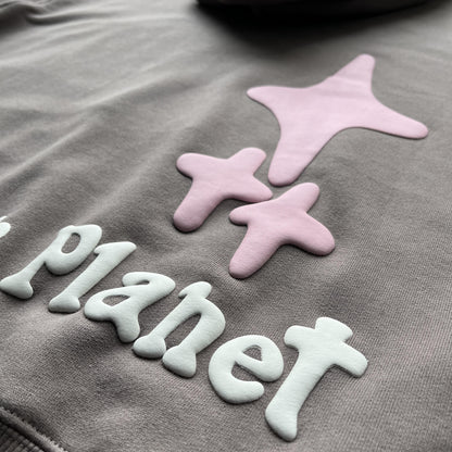 Broken Planet Skin – Rosa Kaktus-Hoodie 