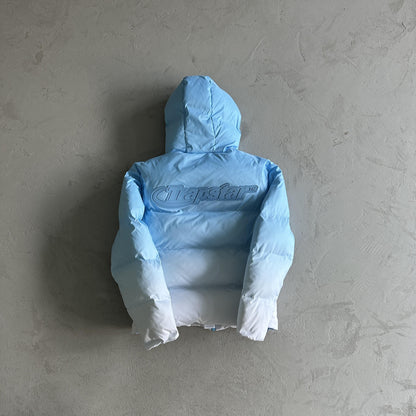 Trapstar Decoded 2.0 Pufferjacke mit Kapuze Himmelblau 