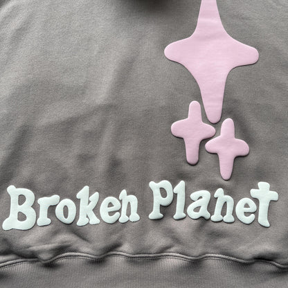 Broken Planet Skin – Rosa Kaktus-Hoodie 