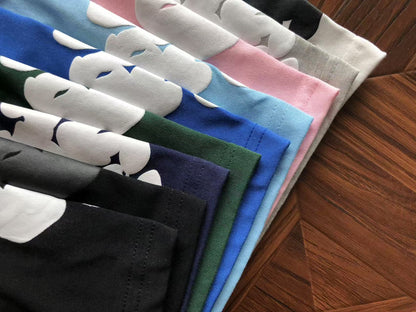 Maglietta con lacrime di denim 