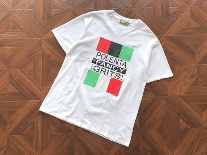 Maglietta con lacrime di denim 