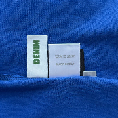 Maglietta con lacrime di denim 