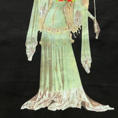 Maglietta con lacrime di denim 