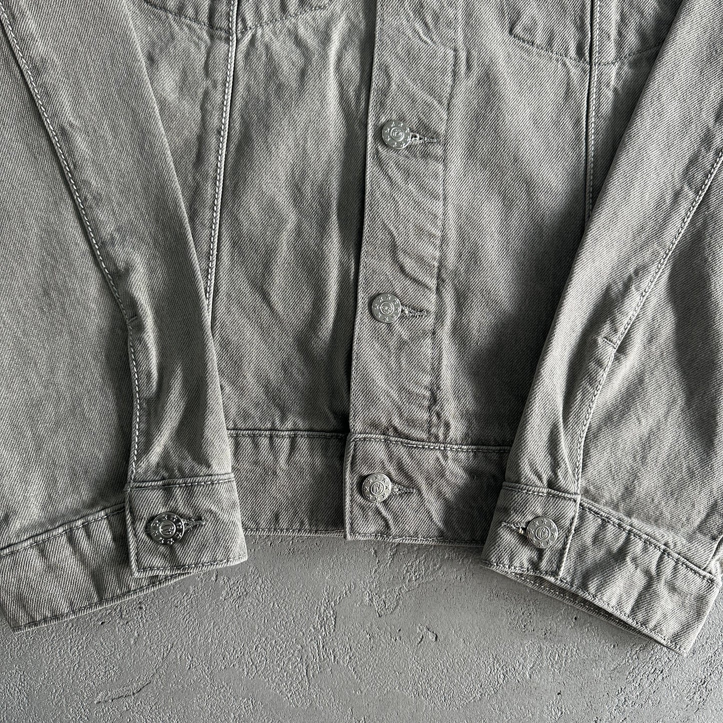 Giacca in denim Corteiz grigia