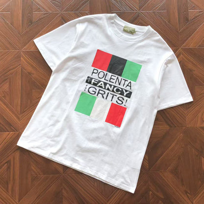 Maglietta con lacrime di denim 