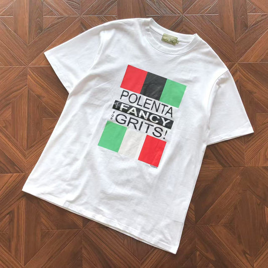 Maglietta con lacrime di denim 