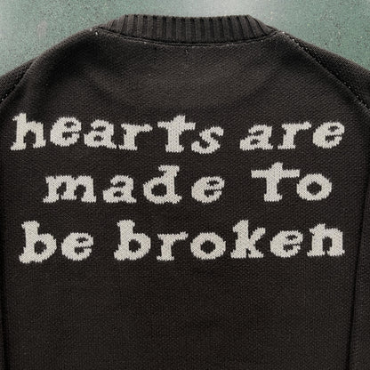 Maglione a forma di cuore con teschio di Broken Planet