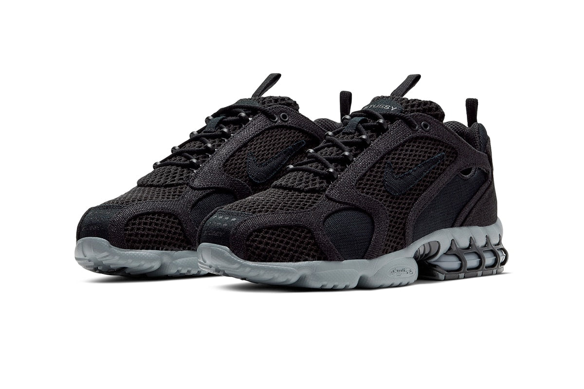 Nike x Stussy Air Zoom Spiridon Caged Black 