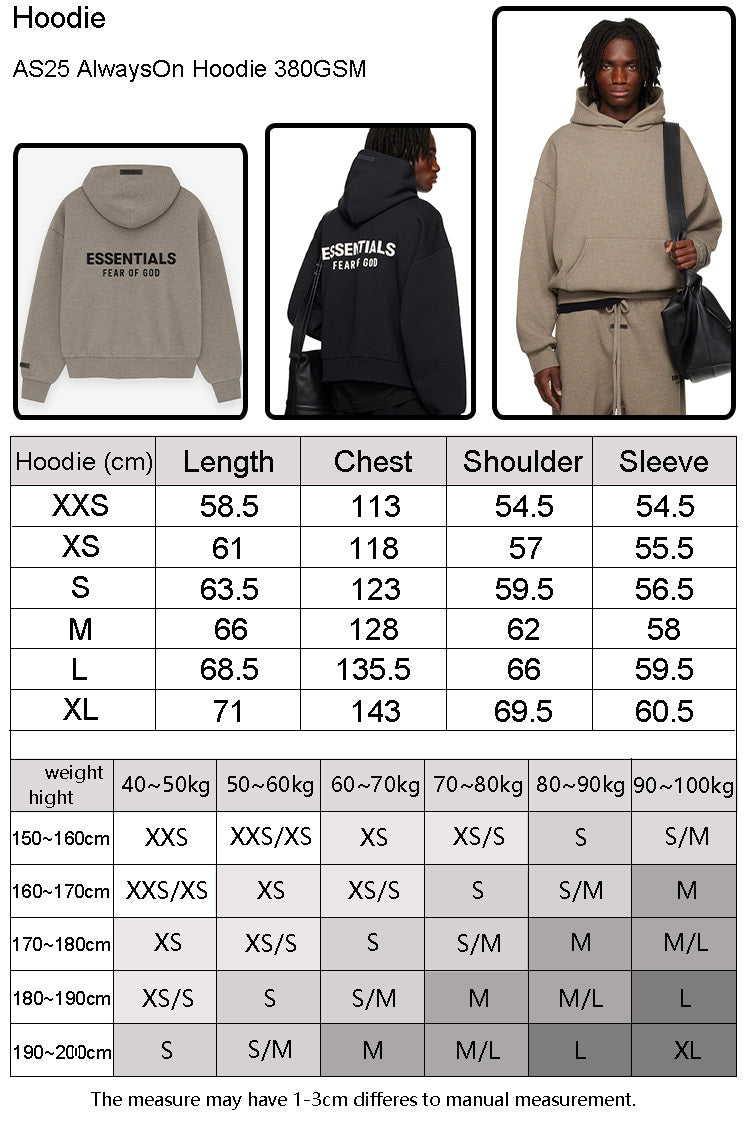FOG x Essentials Hoodie 25SP Metallico