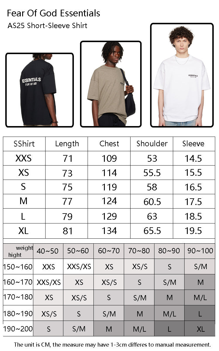 Camiseta FOG x Essentials 25SP Metallic