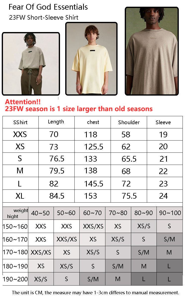 Camiseta gruesa FOG x Essentials 24SU
