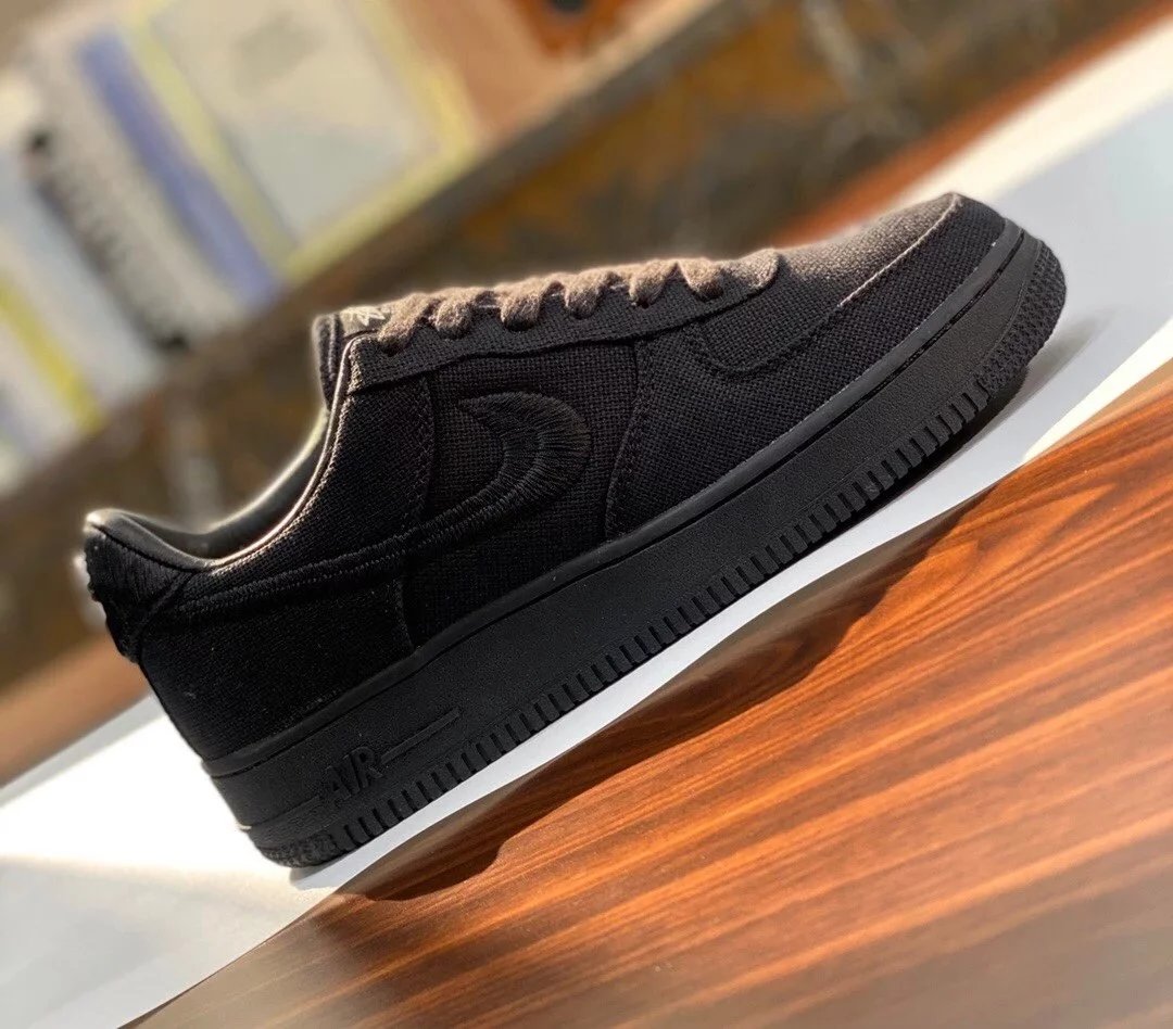 Nike x Stussy Air Force 1 Low Triple Black 