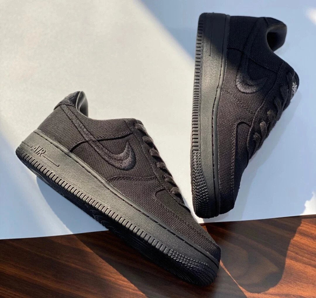 Nike x Stussy Air Force 1 Low Triple Black 